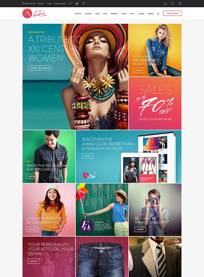 Digital content for Arvind’s ecommerce.