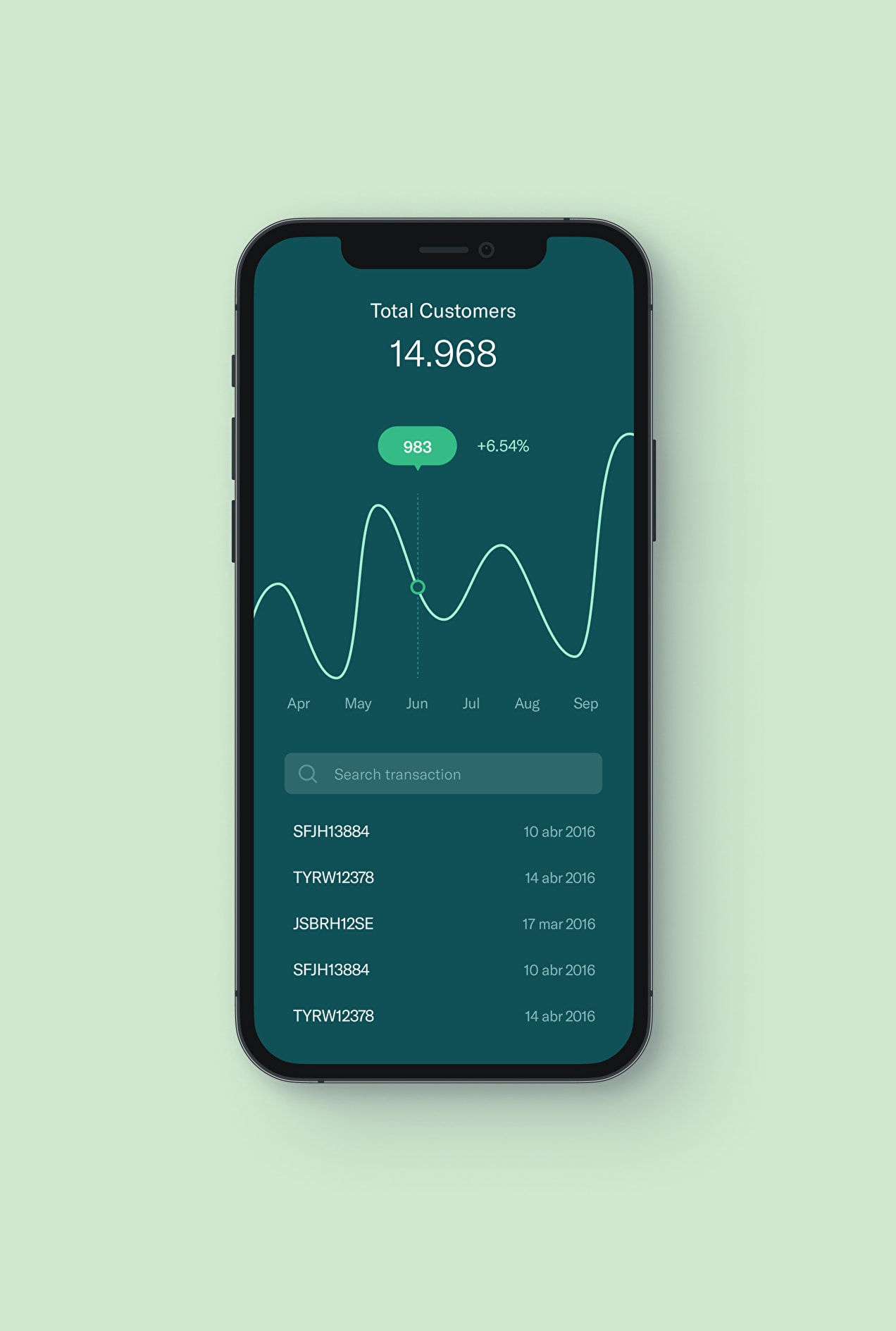 Nimble Product design on mobile.