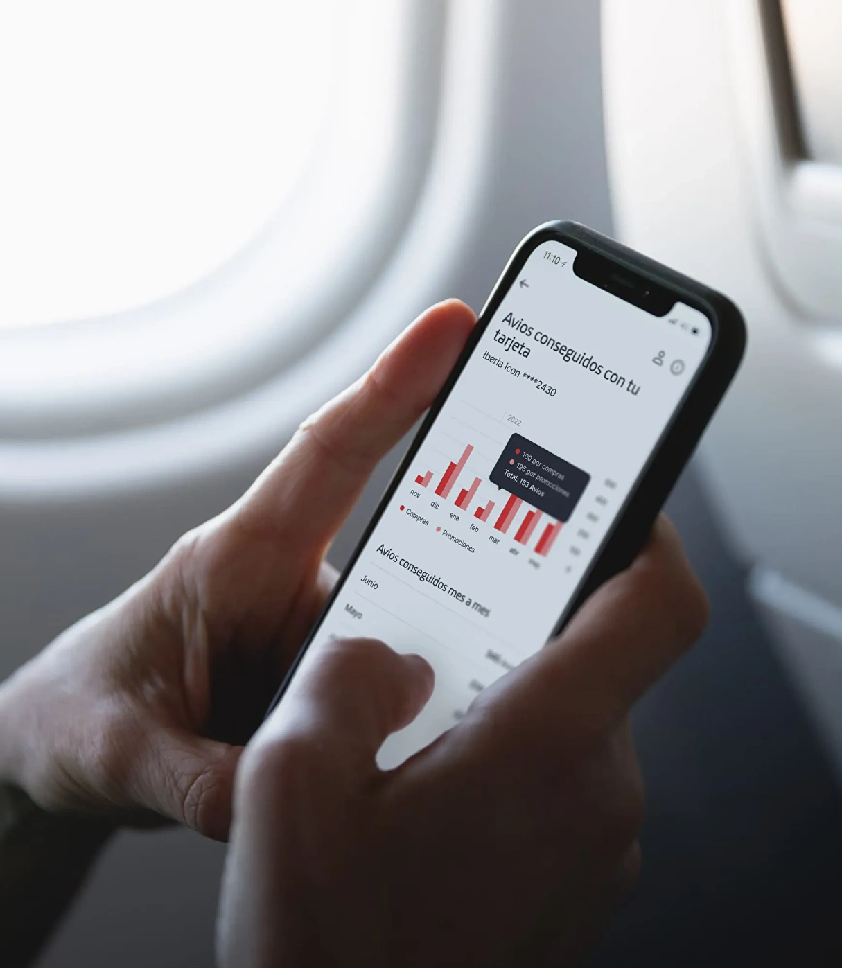 User interaction design with Iberia Cards fintech product.