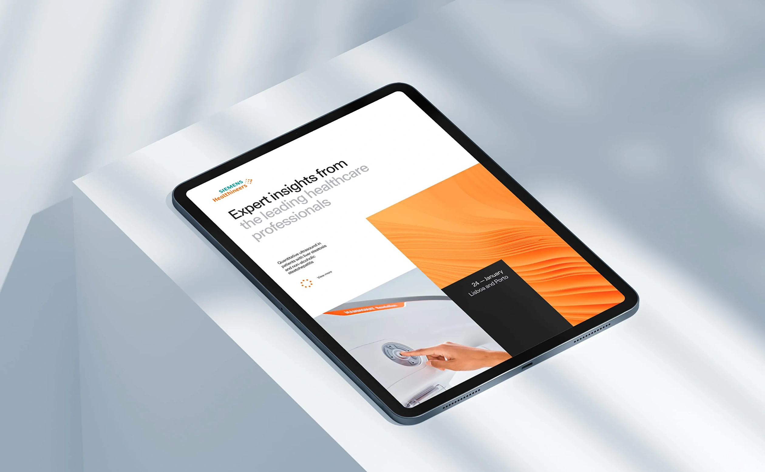 iPad design for Siemens Healthineers.