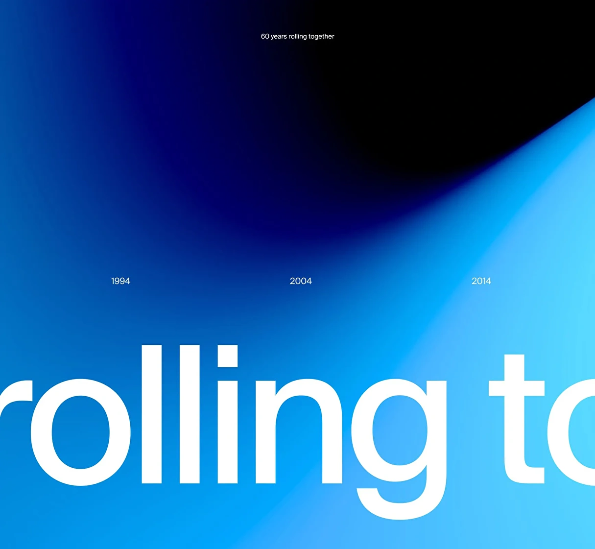 A landing page design celebrating Danosa's 60th anniversary.