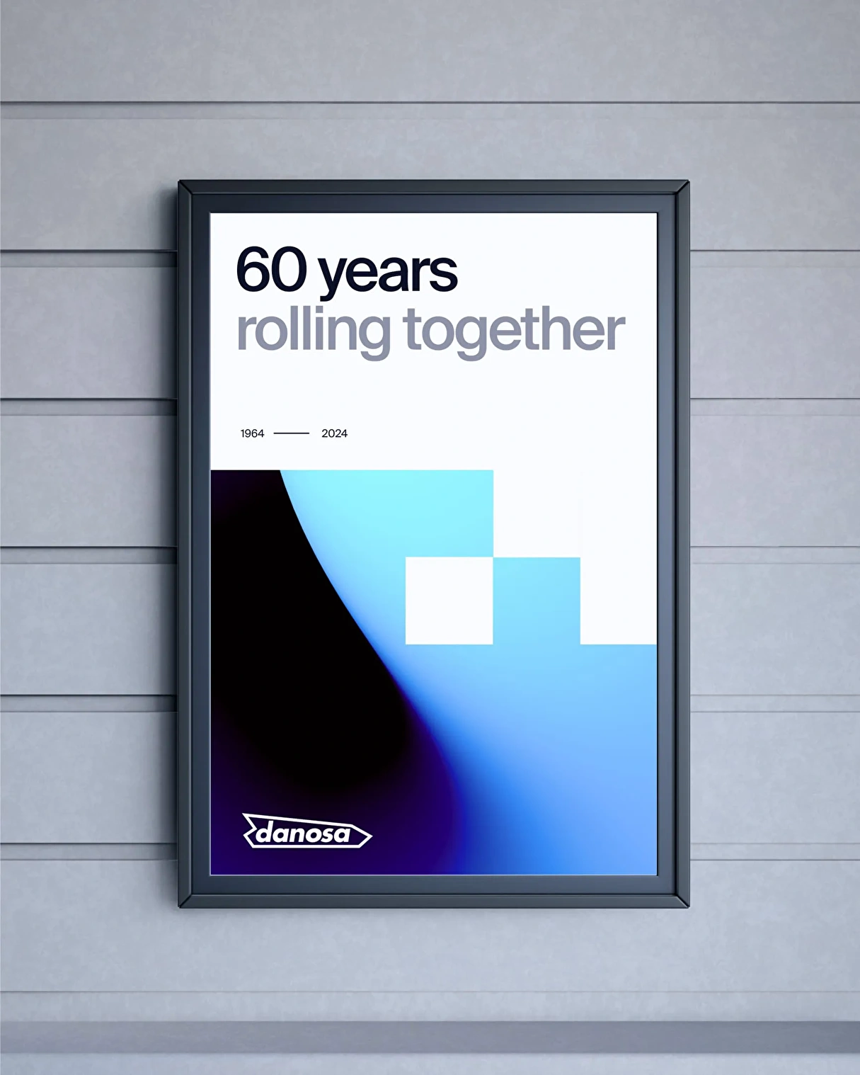 Branding and visual design for Danosa's 60th anniversary.