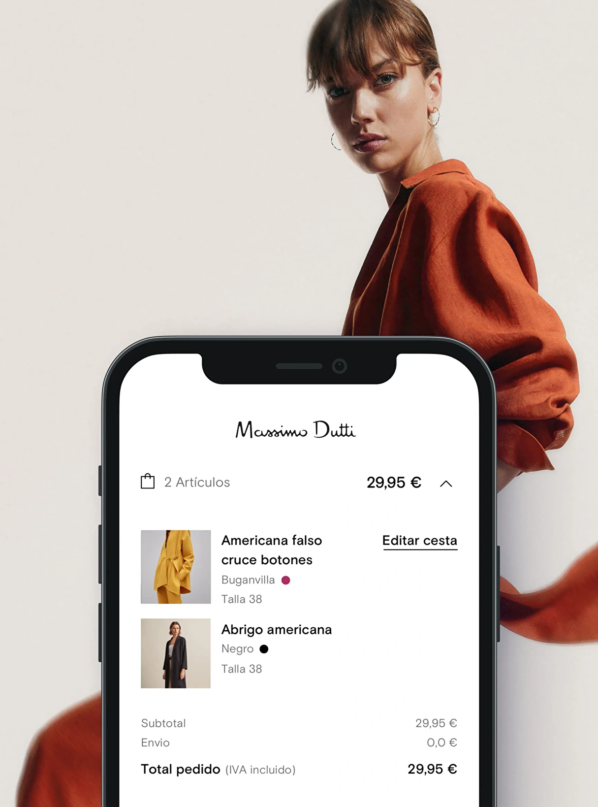 Optimization of Massimo Dutti's purchase tunnel, enhancing user experience and the checkout process on their e-commerce platform.