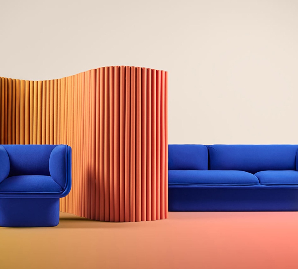 Colored furniture: type of product to be offered by a user on the Strabe platform.