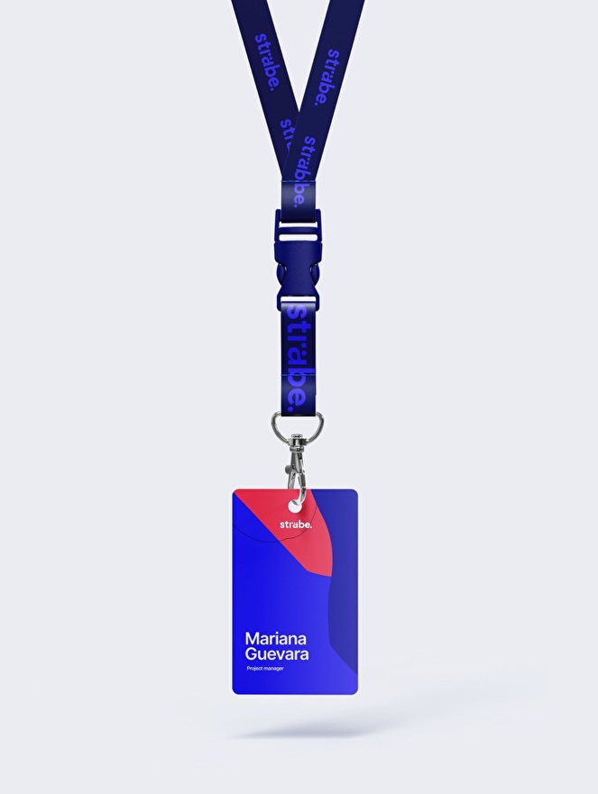 Implementation of the visual identity on Lanyard.